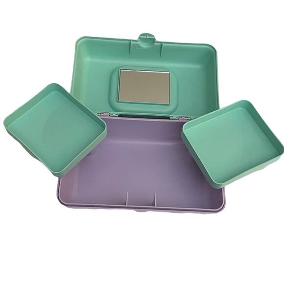 Caboodles Pretty in Petite Cosmetic Case - Seafoam and Lavendar - Picture 2 of 3